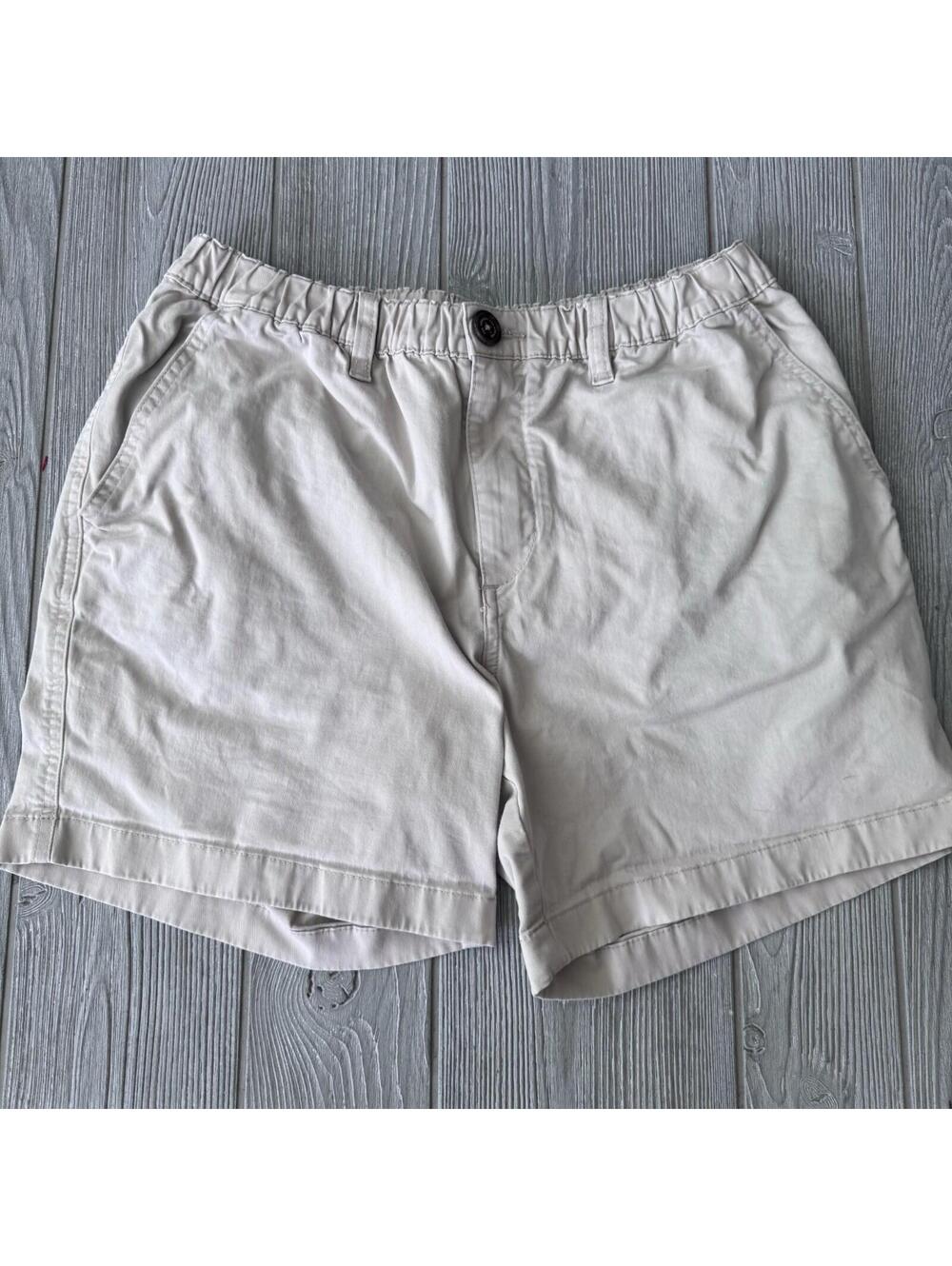 Chubbies Originals Khaki Shorts Mens Medium 5.5” Inseam Elastic Waist Casual